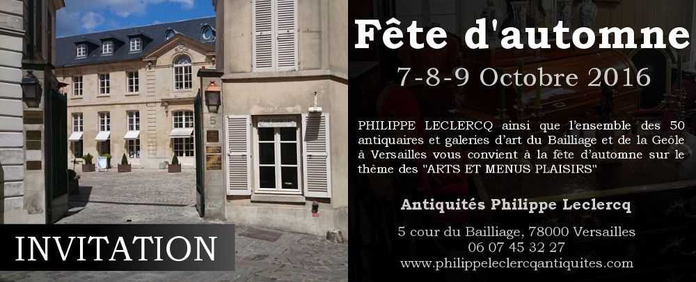 invitation fête automne antiquité 2016