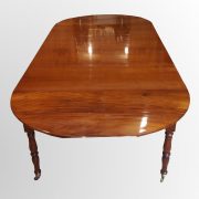 Grande table de salle à manger en acajou de Cuba d’époque Restauration