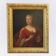 Tableau d'époque XVIIIème représentant une femme de qualité