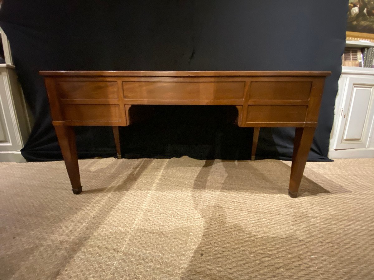 Bureau plat à double faces en acajou d’époque Directoire – Image 5