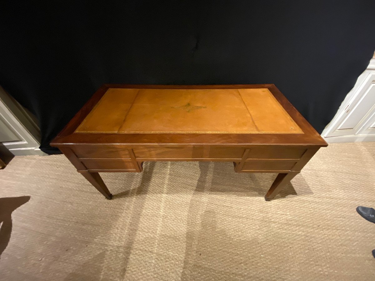 Bureau plat à double faces en acajou d’époque Directoire – Image 6