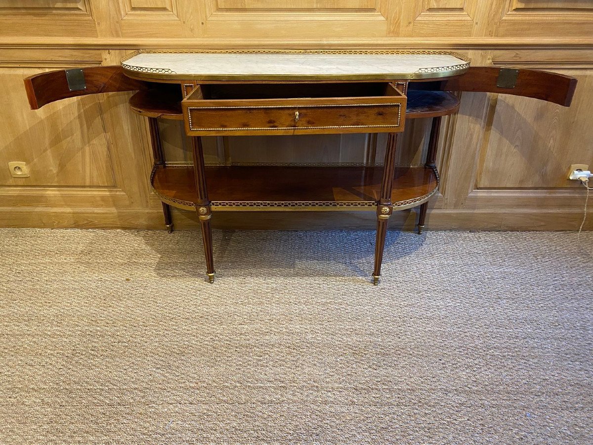 Longue console d’époque Louis XVI estampillée Louis Noël Malle – Image 3