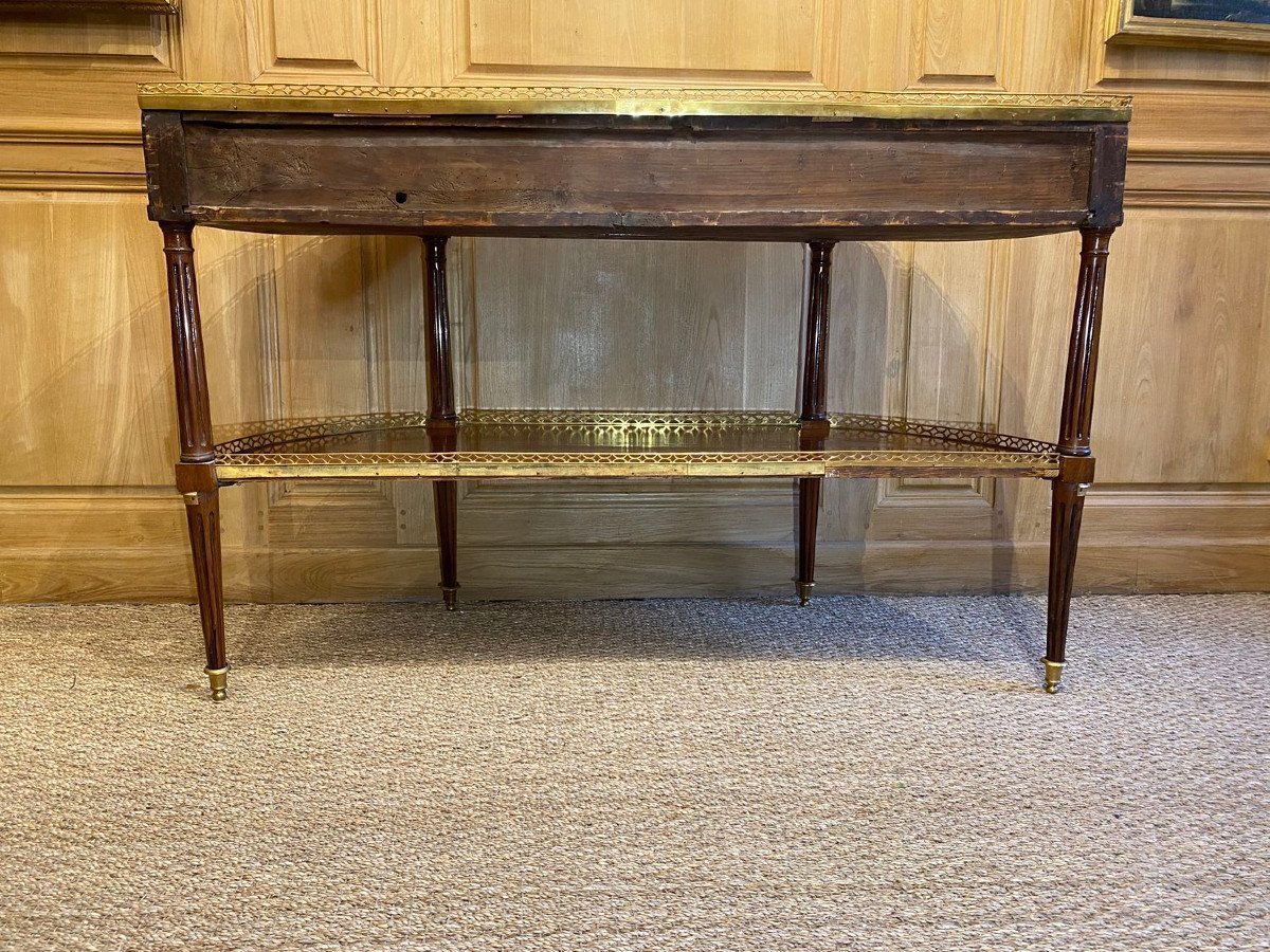 Longue console d’époque Louis XVI estampillée Louis Noël Malle – Image 4