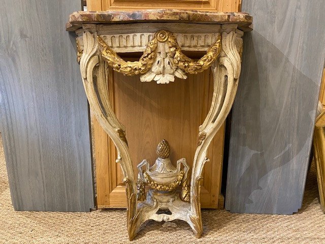 Console d’entre deux d’époque XVIIIe , transition des époques Louis XV -Louis XVI – Image 2