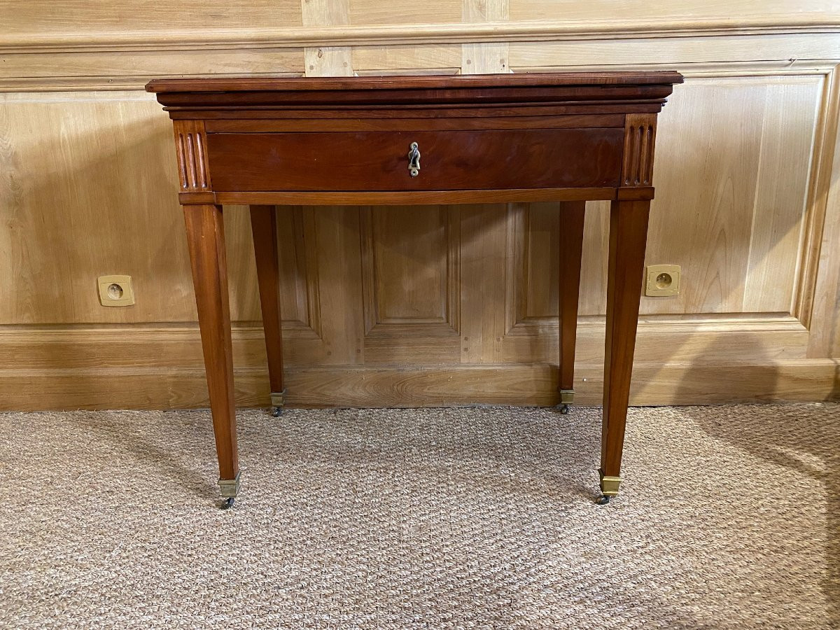 Table tronchin d’epoque Louis XVI en acajou de Cuba – Image 5