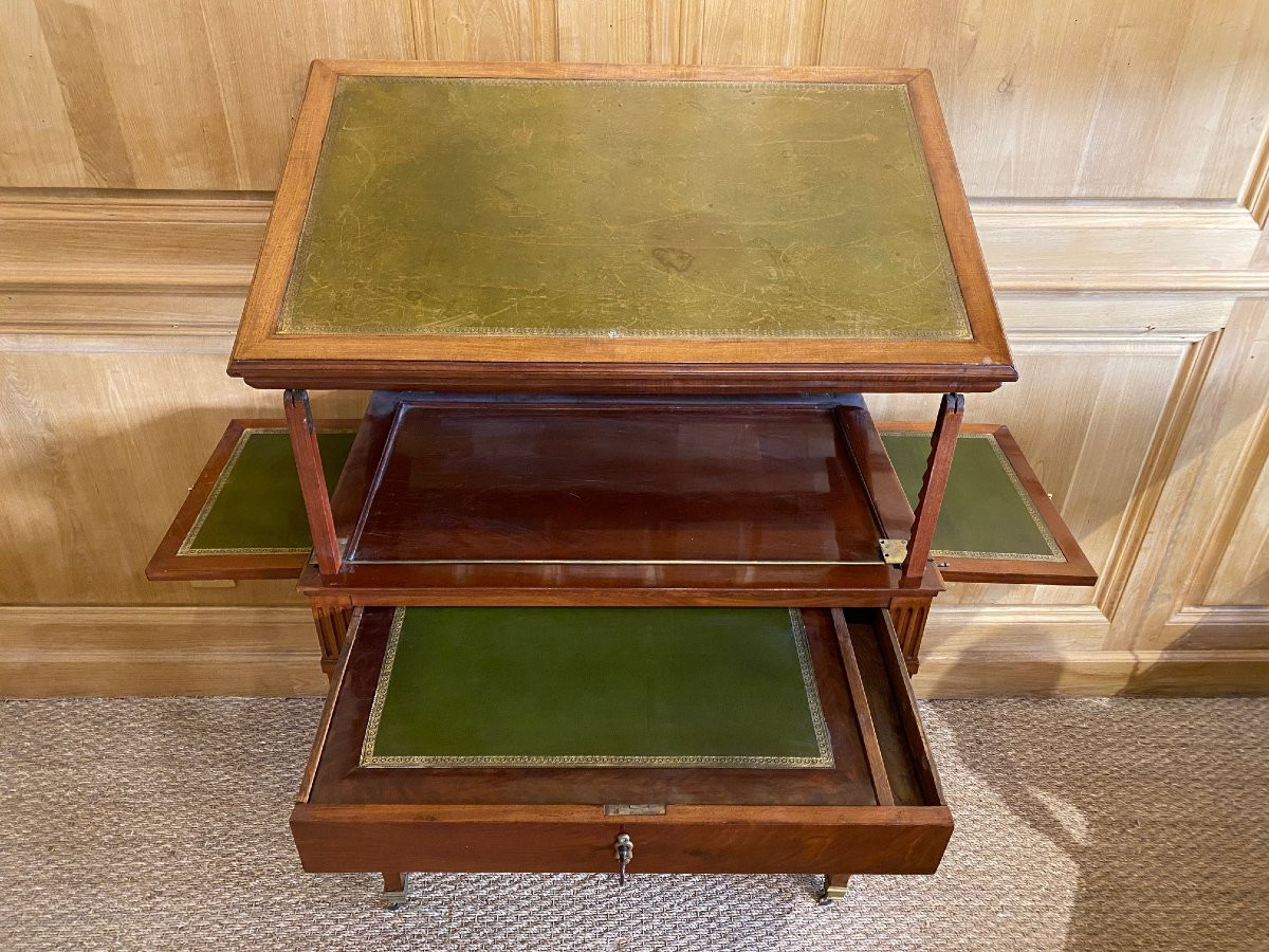 Table tronchin d’epoque Louis XVI en acajou de Cuba – Image 6