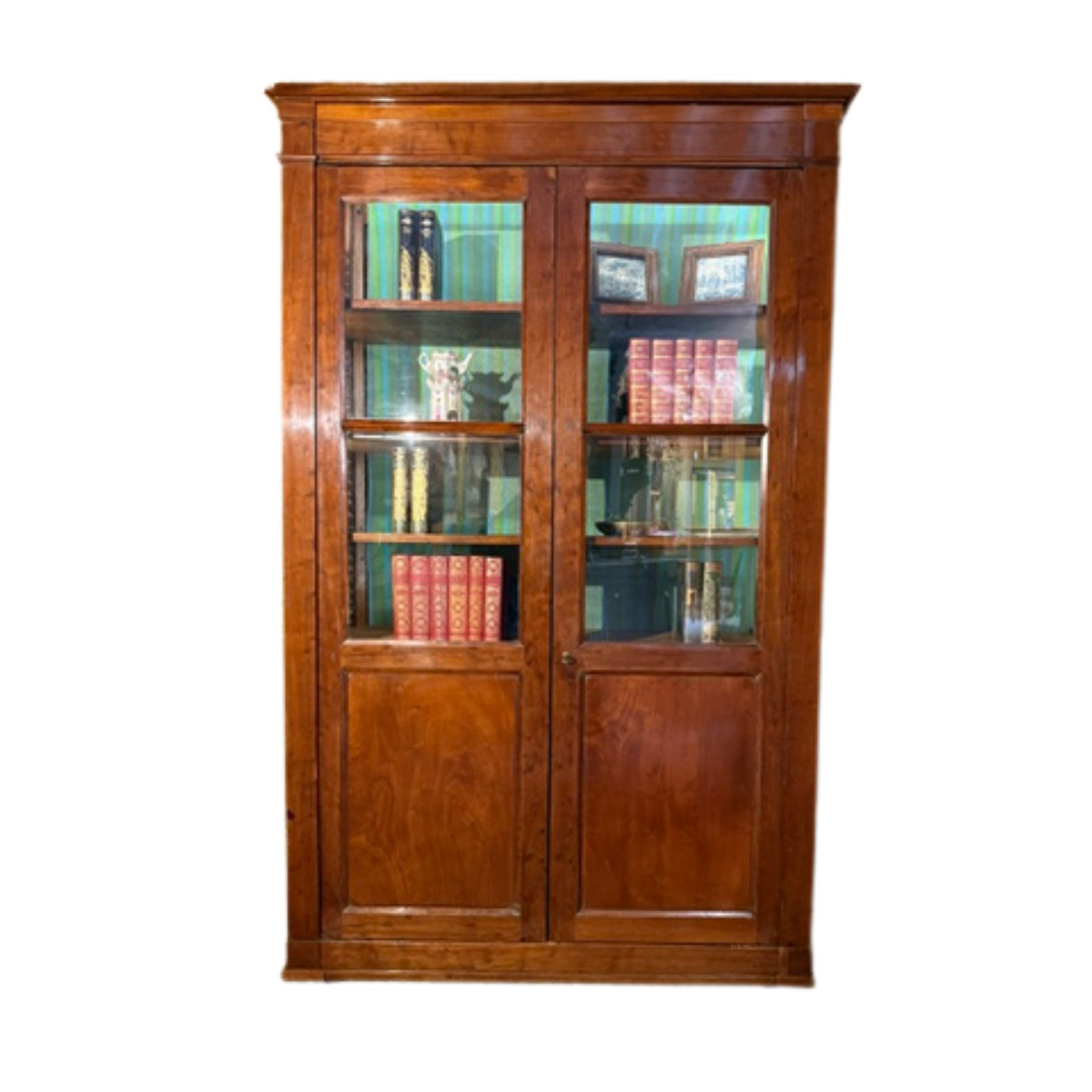 Bibliothèque en acajou de Cuba d’époque Directoire