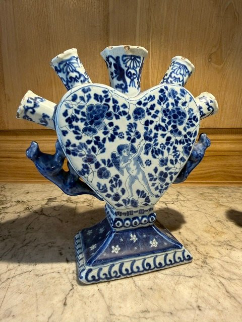 Tulipieres en faïence de Delft d’époque XVIII eme – Image 4