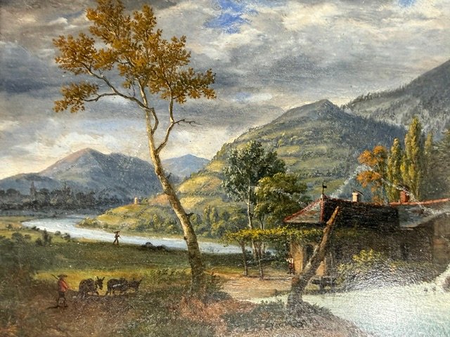 Paire de tableaux d’époque XIX eme – Image 3