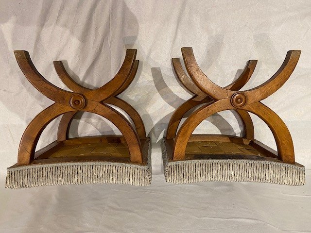 Suite de six Chaises régence en noyer, d époque XIXÉM siècle – Image 6