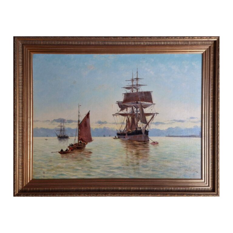 * ROBERT GUILBERT Paysage Marine Normandie Bretagne Post Impressionniste XX RT985