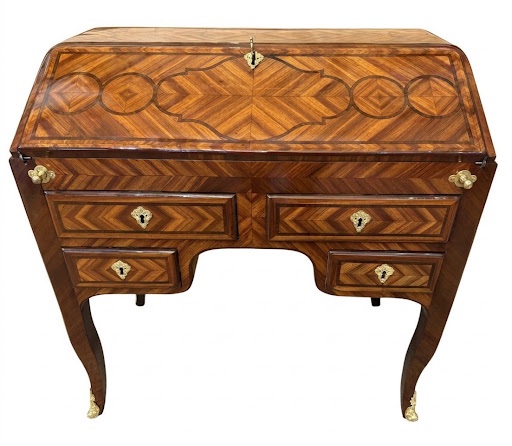 Ravissant petit bureau de pente à caisson estampillé MIGEON